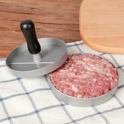 Round Metal Burger Patty Mold with Non-Stick Surface by HitMyNeed