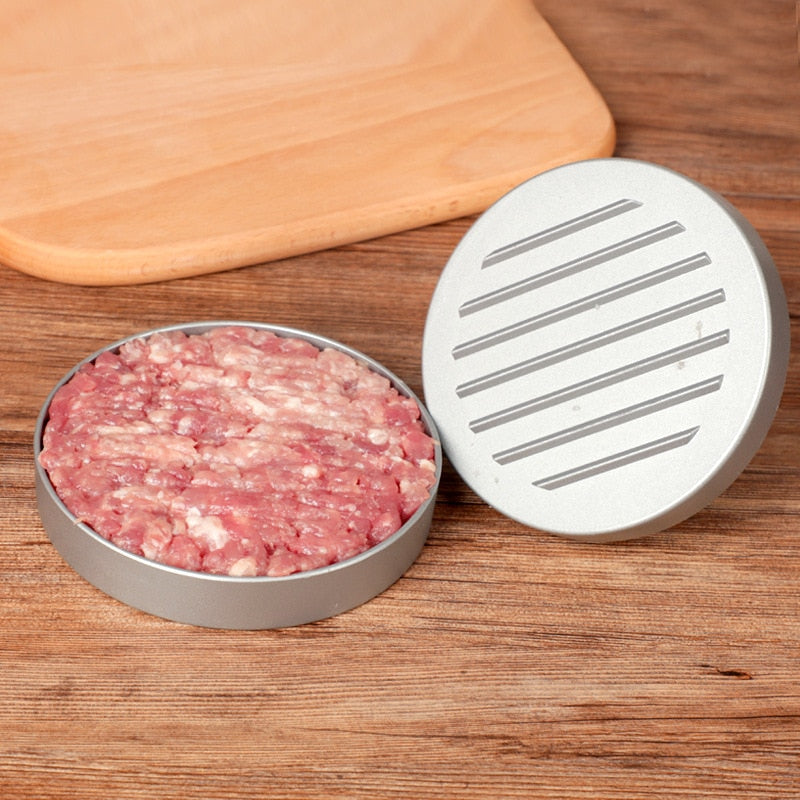 Round Metal Burger Patty Mold with Non-Stick Surface by HitMyNeed