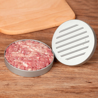 Round Metal Burger Patty Mold with Non-Stick Surface by HitMyNeed