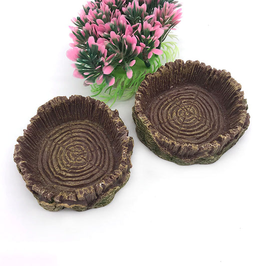 Round Resin Reptile Feeding Dish 7cm by HitMyNeed