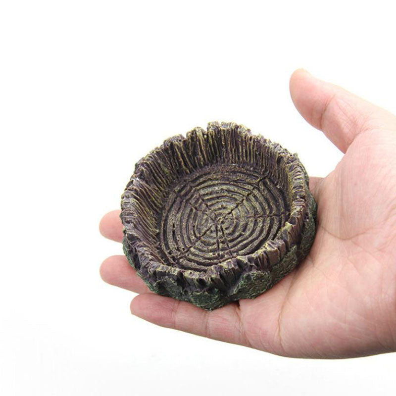 Round Resin Reptile Feeding Dish 7cm by HitMyNeed