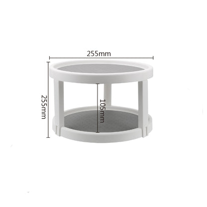 Round Rotating Condiment Tray Double Layer Organizer by HitMyNeed