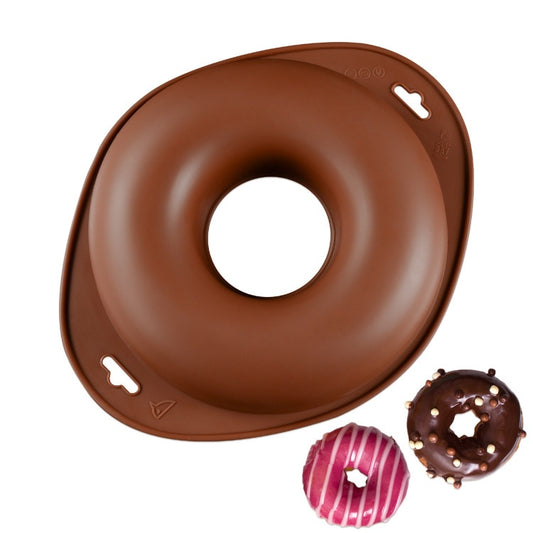 Round Silicone Donut Cake Pan with Handles by HitMyNeed