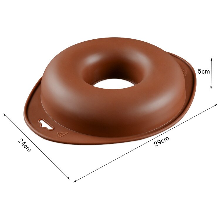 Round Silicone Donut Cake Pan with Handles by HitMyNeed