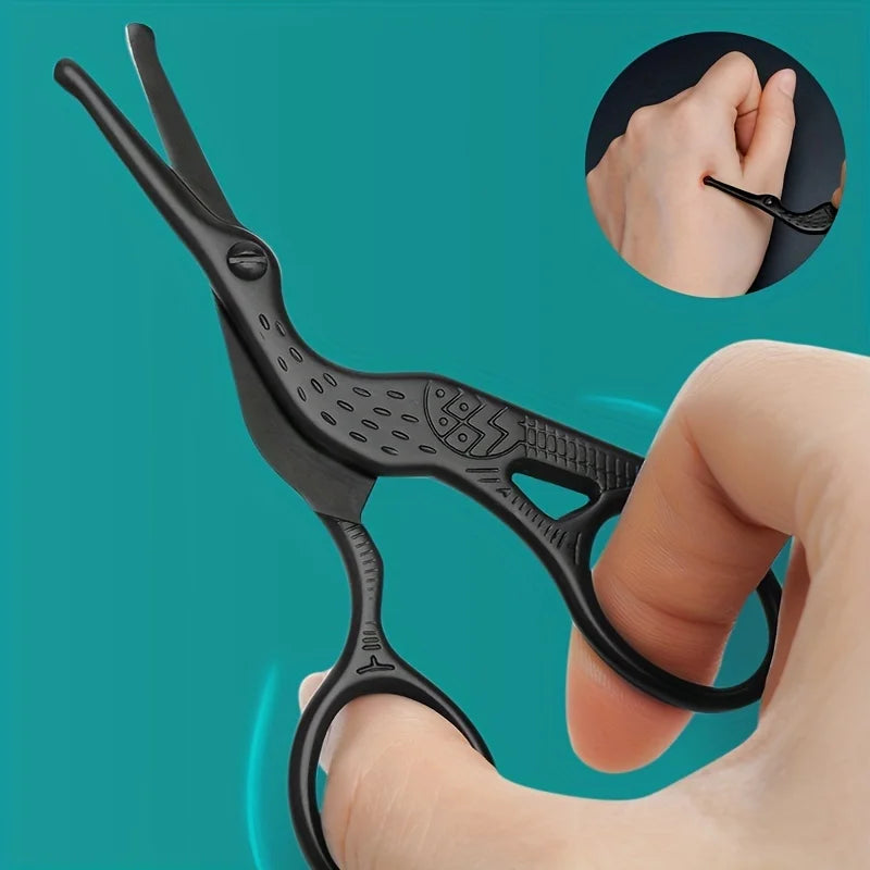 Round Tip Stainless Steel Nose & Eyebrow Scissors by HitMyNeed