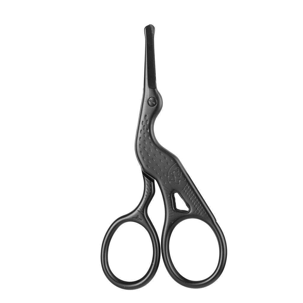 Round Tip Stainless Steel Nose & Eyebrow Scissors black by HitMyNeed