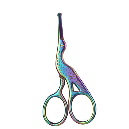 Round Tip Stainless Steel Nose & Eyebrow Scissors multi by HitMyNeed