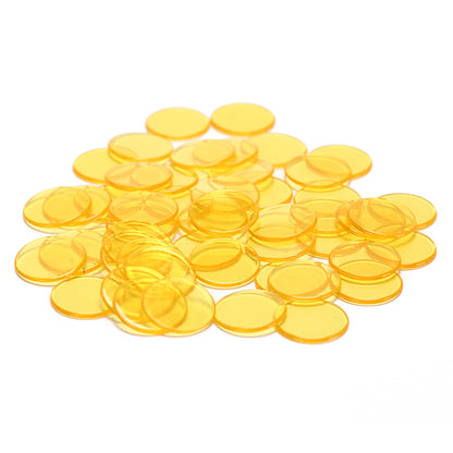 Round Transparent Poker Chips Set (50 Pieces) d by HitMyNeed