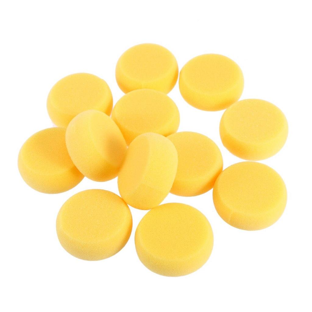 Round Yellow Art Sponges Set (12 Pack) by HitMyNeed