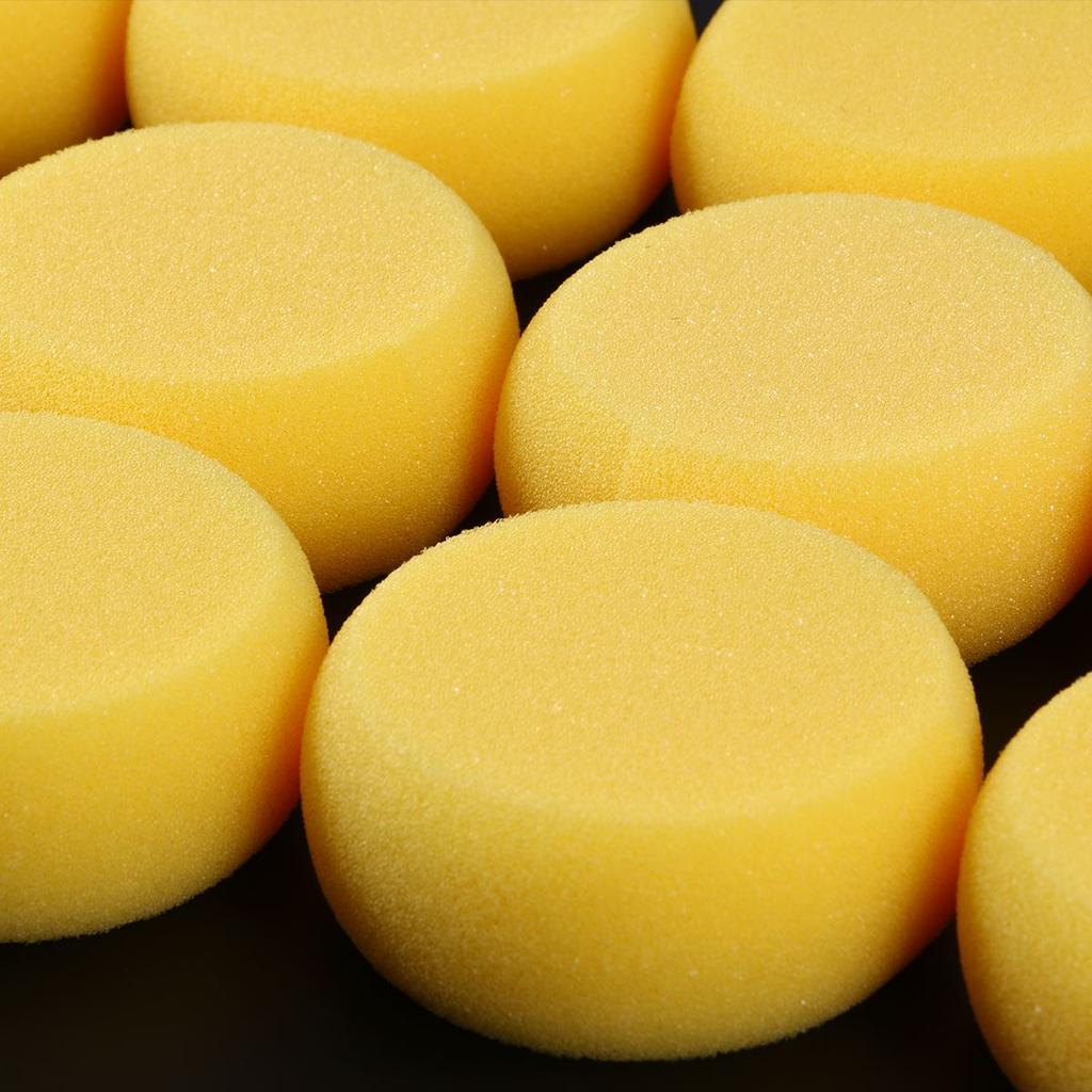 Round Yellow Art Sponges Set (12 Pack) by HitMyNeed