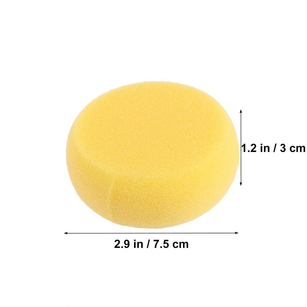Round Yellow Art Sponges Set (12 Pack) by HitMyNeed