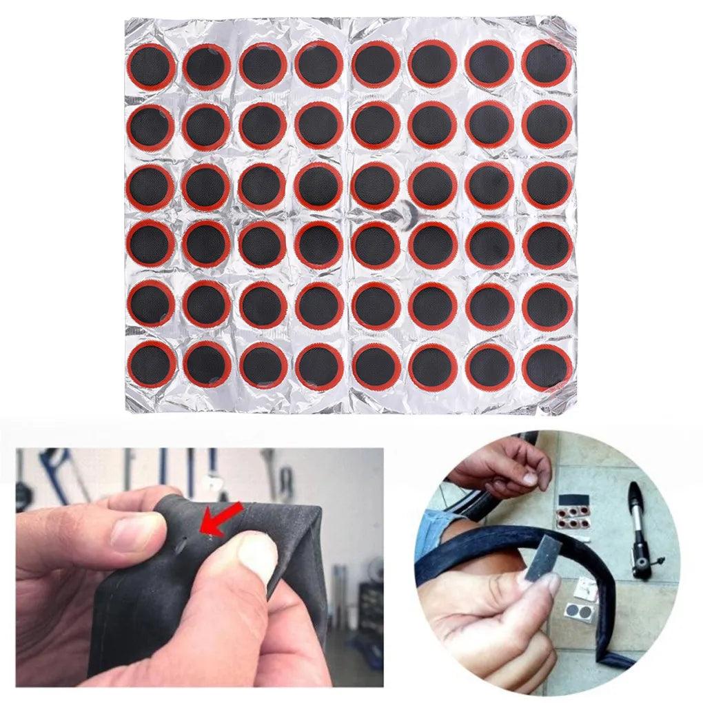 Rubber Bicycle Tire Patch Set (48 Pieces) by HitMyNeed