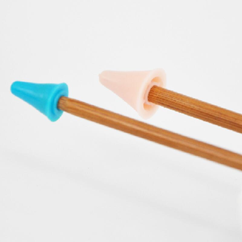 Rubber Knitting Needle Stoppers Set (8pcs) by HitMyNeed