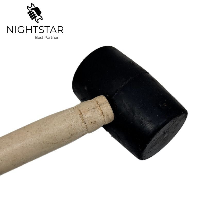 Rubber Mallet with Wood Handle 250mm by HitMyNeed