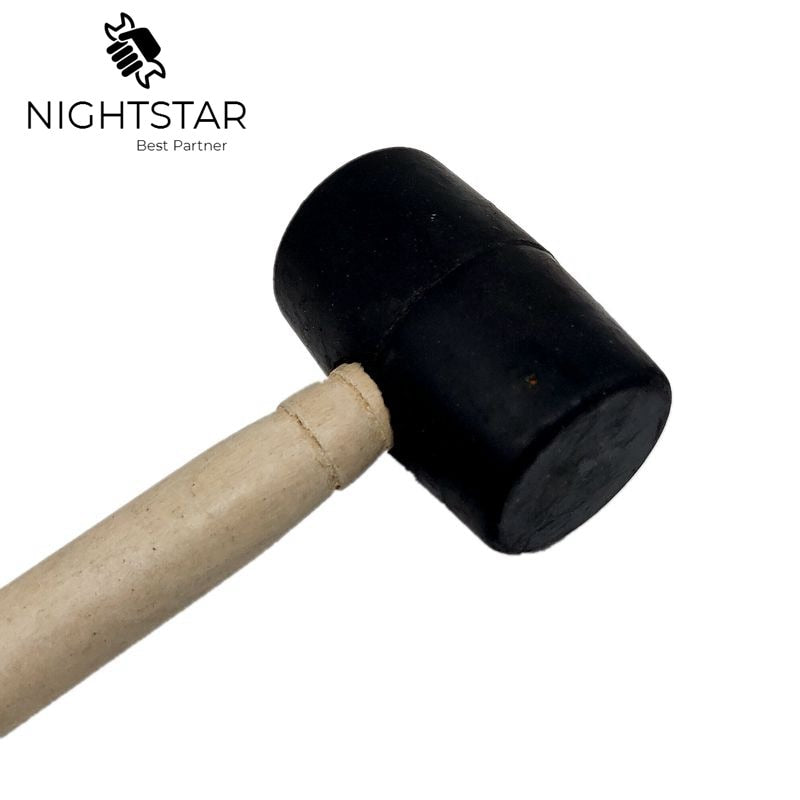 Rubber Mallet with Wood Handle 250mm by HitMyNeed