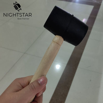 Rubber Mallet with Wood Handle 250mm by HitMyNeed