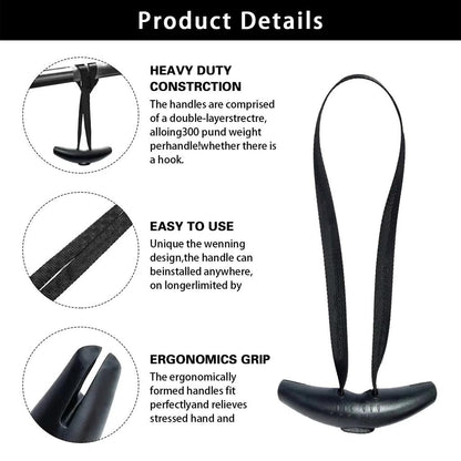 Rubber Neutral Grip Pull Up Cable Machine Handles by HitMyNeed