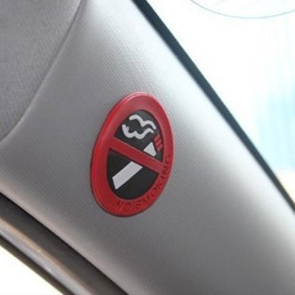 Rubber No Smoking Car Sticker, 5cm Waterproof Sign by HitMyNeed