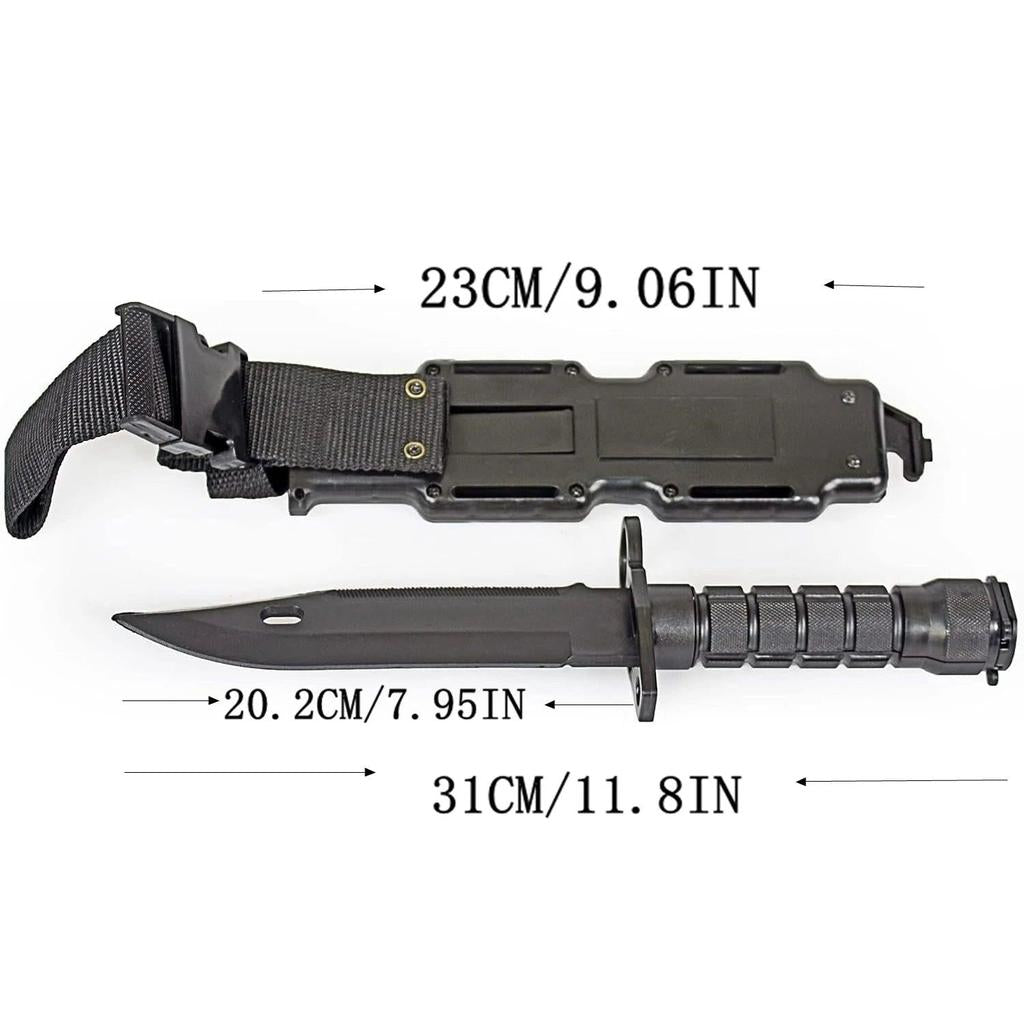 Rubber Training Knife with Sheath - Flexible Dagger Prop by HitMyNeed