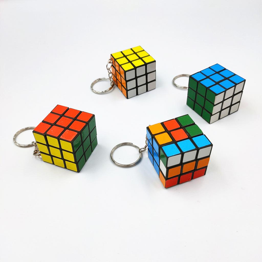 Rubik's Cube Keychain 3x3 Mini Puzzle by HitMyNeed
