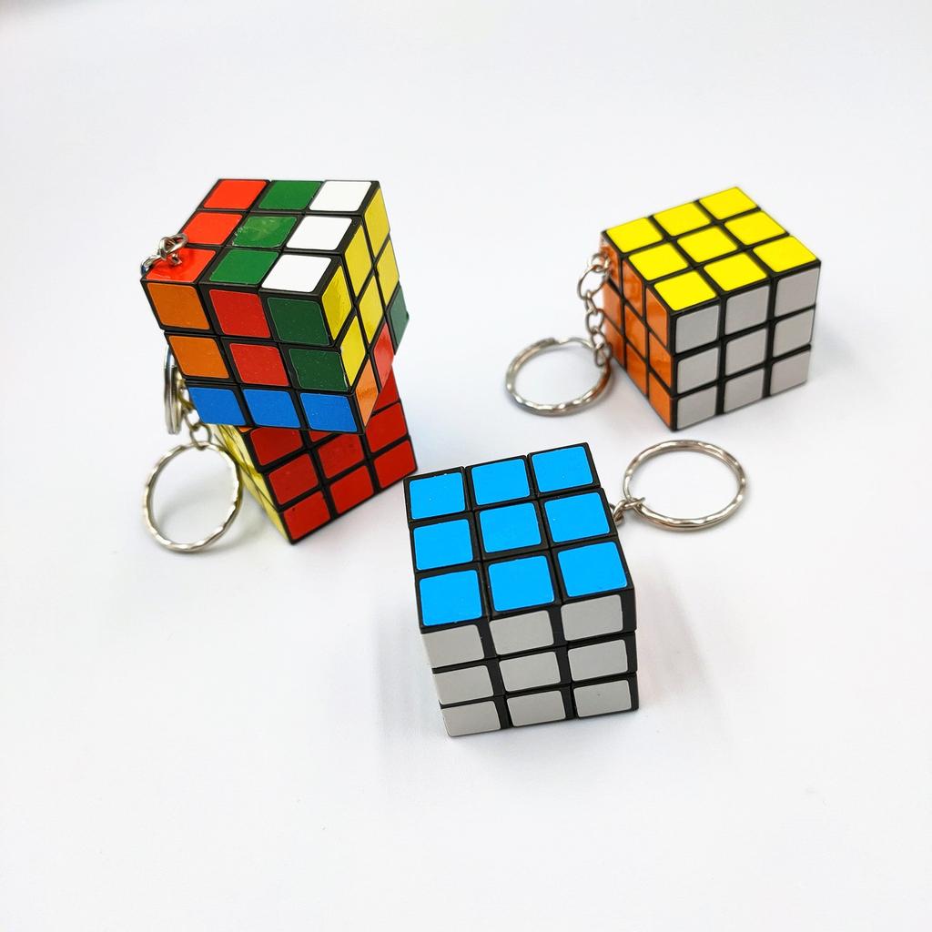 Rubik's Cube Keychain 3x3 Mini Puzzle by HitMyNeed