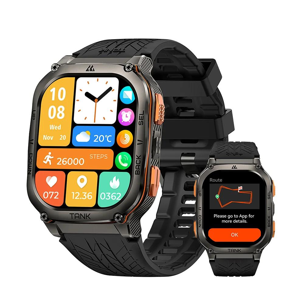 Rugged GPS Smartwatch with AMOLED AOD Display by HitMyNeed