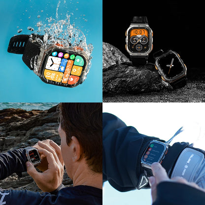 Rugged GPS Smartwatch with AMOLED AOD Display by HitMyNeed