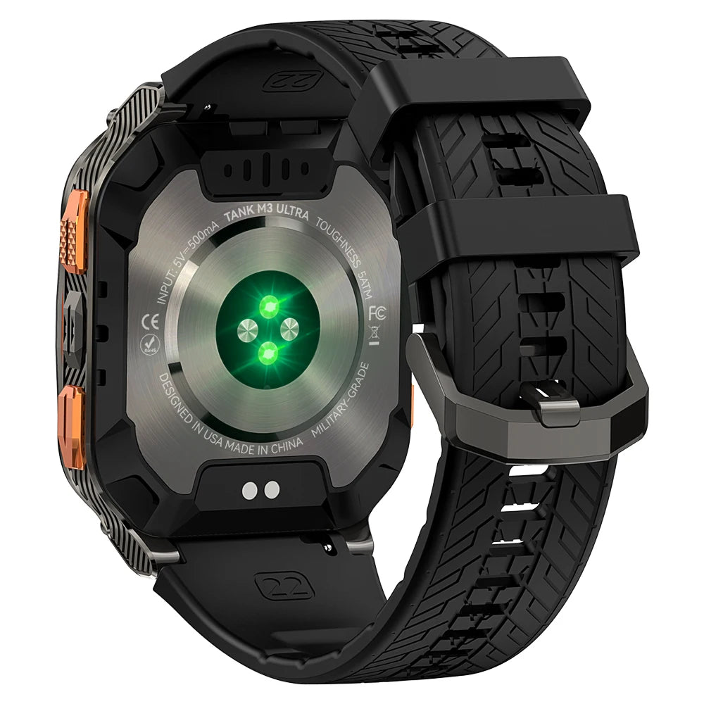 Rugged GPS Smartwatch with AMOLED AOD Display by HitMyNeed