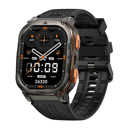 Rugged GPS Smartwatch with AMOLED AOD Display black by HitMyNeed