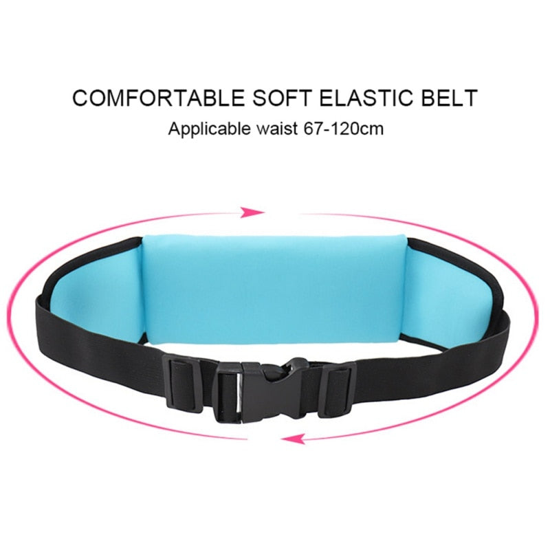 Running Belt Bag with Bottle Holder & Key Pocket by HitMyNeed
