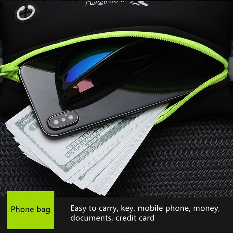 Running Belt with 2 Bottles and Reflective Zipper by HitMyNeed