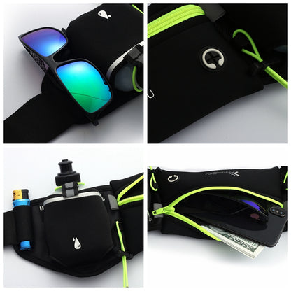 Running Belt with 2 Bottles and Reflective Zipper by HitMyNeed