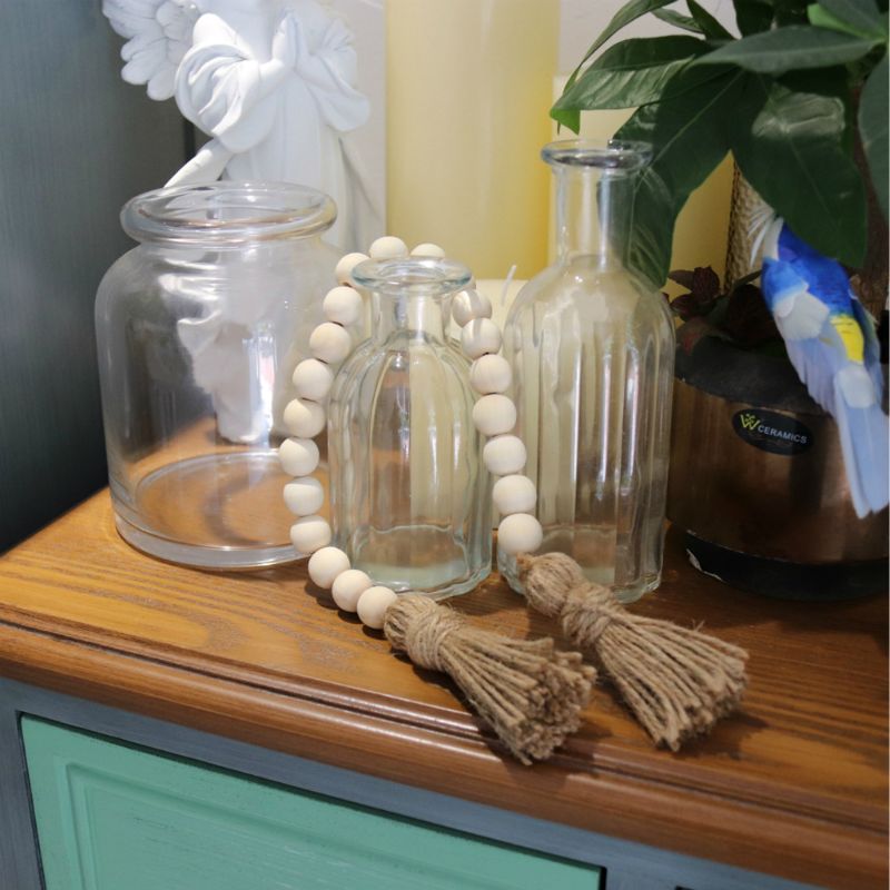 Rustic Natural Wooden Ball Garland Decor by HitMyNeed