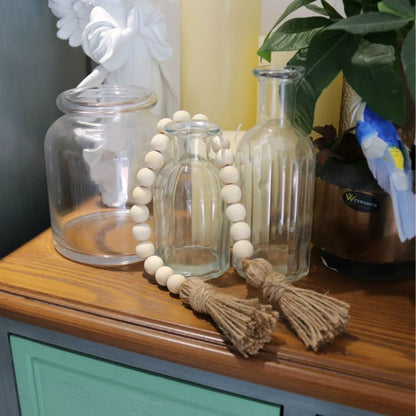 Rustic Natural Wooden Ball Garland Decor by HitMyNeed
