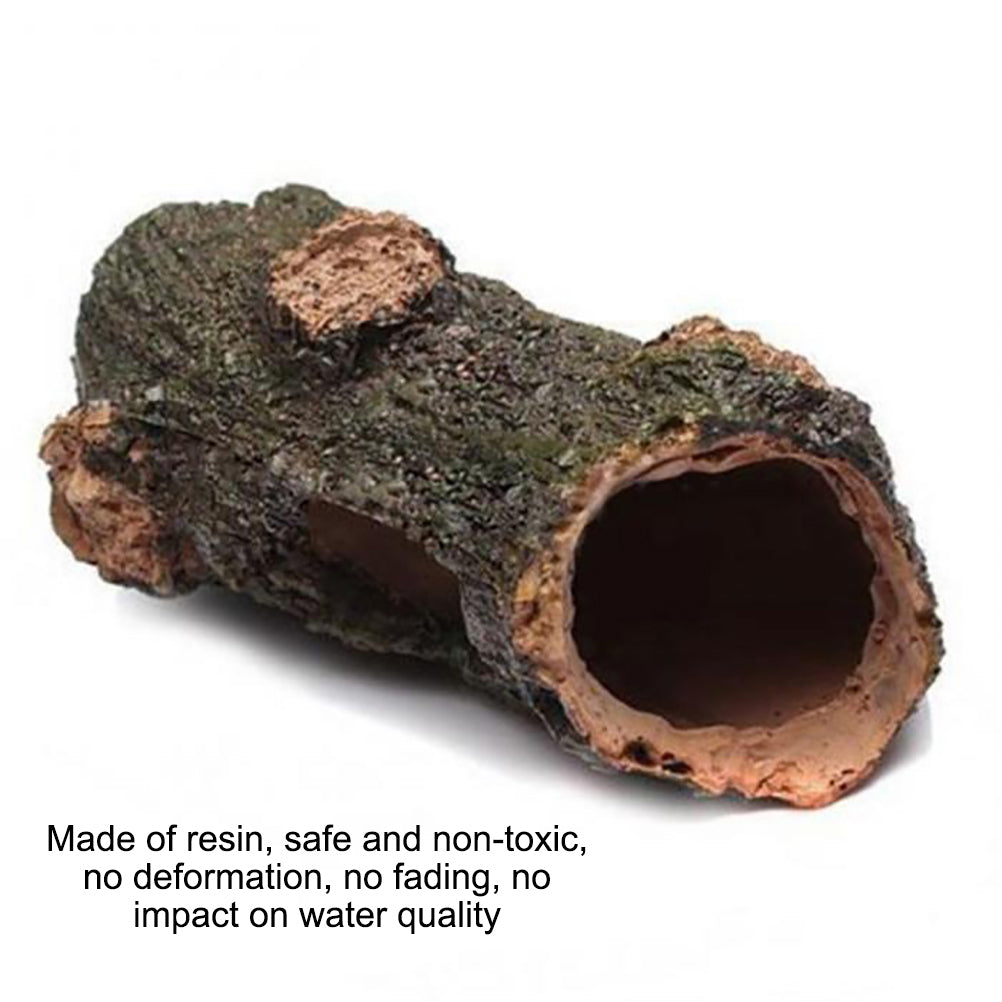 Rustic Resin Fish Tank Log Hideout Ornament by HitMyNeed