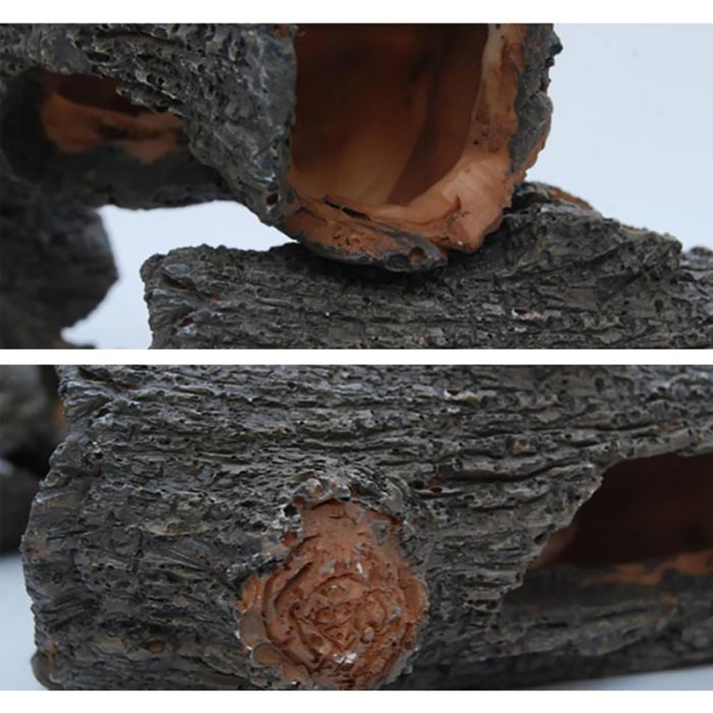 Rustic Resin Fish Tank Log Hideout Ornament by HitMyNeed