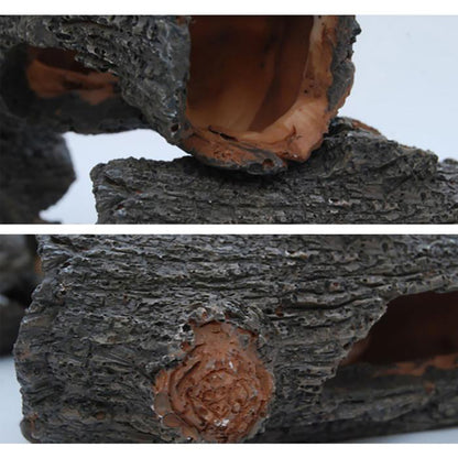 Rustic Resin Fish Tank Log Hideout Ornament by HitMyNeed