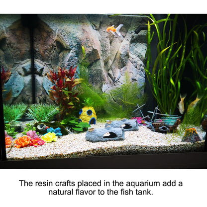 Rustic Resin Fish Tank Log Hideout Ornament by HitMyNeed