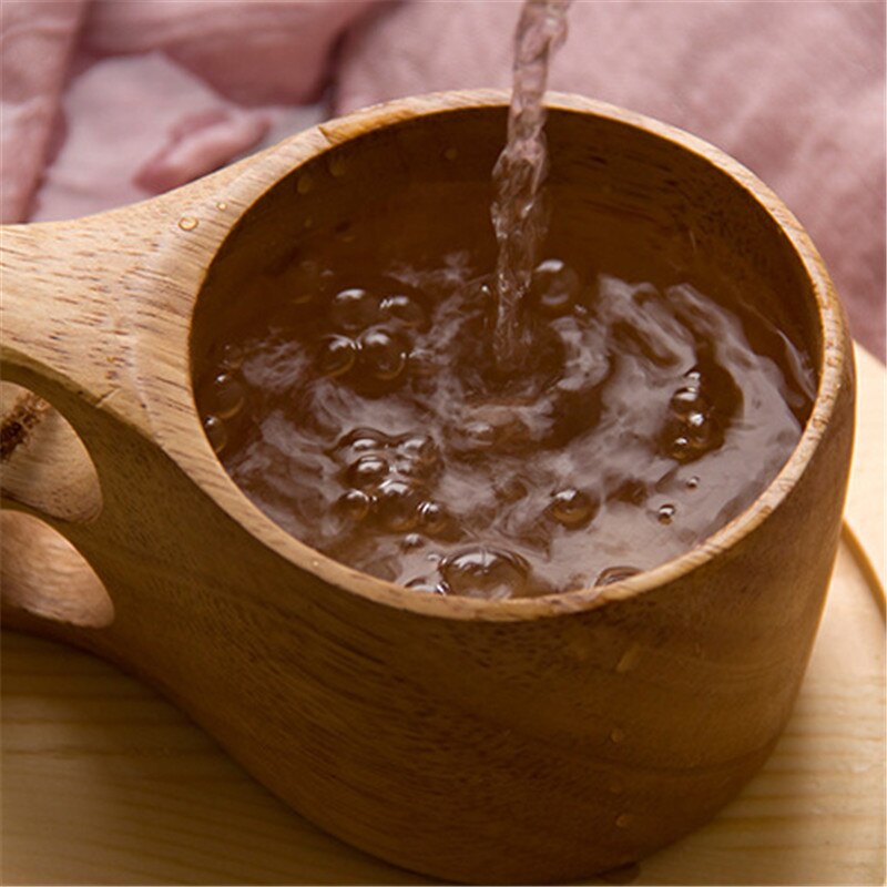 Rustic Wooden Coffee Mug Set of 4 by HitMyNeed