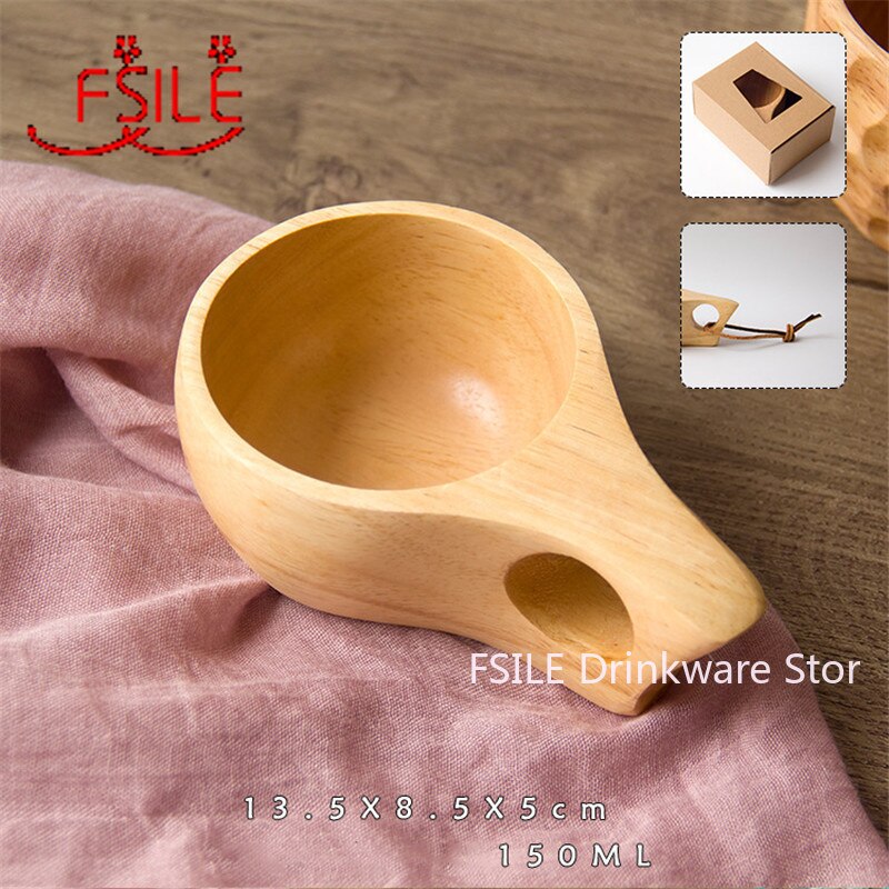 Rustic Wooden Coffee Mug Set of 4 by HitMyNeed