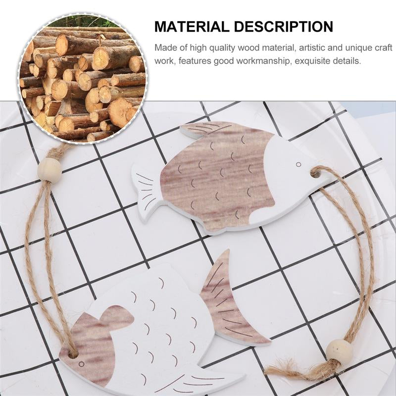 Rustic Wooden Fish Wall Decor Set of 4 by HitMyNeed