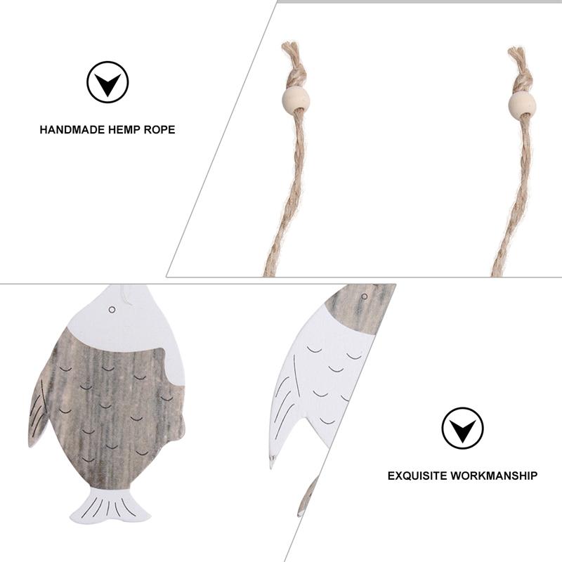 Rustic Wooden Fish Wall Decor Set of 4 by HitMyNeed