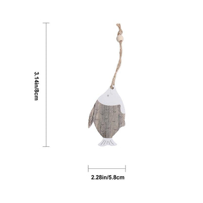 Rustic Wooden Fish Wall Decor Set of 4 by HitMyNeed
