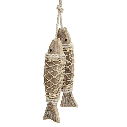 Rustic Wooden Hanging Fish Wall Decor by HitMyNeed