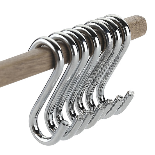 S Shaped Metal Hooks Set of 13 for Kitchen Storage by HitMyNeed