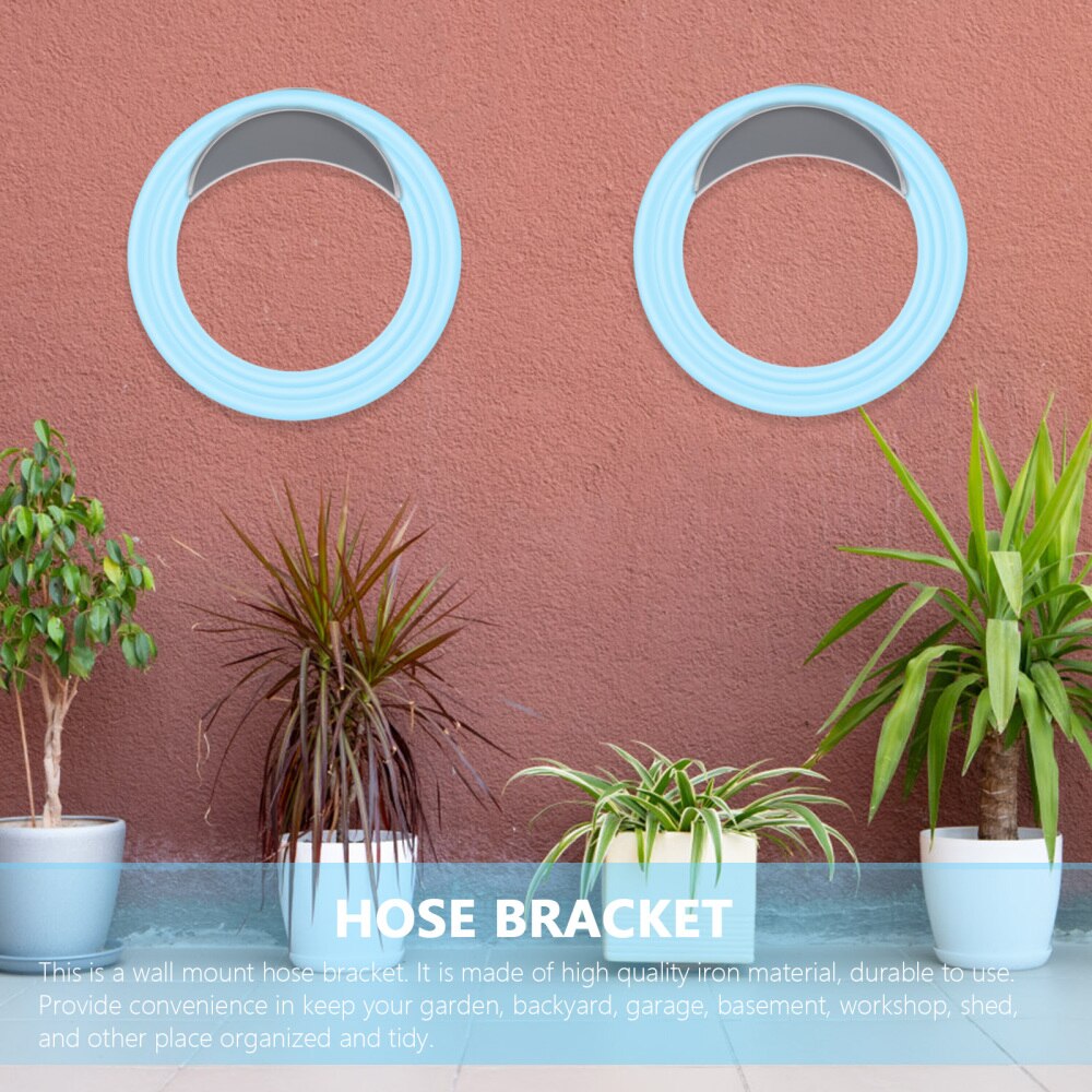 Saddle Shaped Metal Garden Hose Holder Wall Mount by HitMyNeed