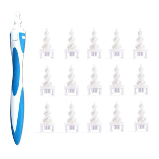Safe Spiral Ear Cleaner Tool with 15 Tips by HitMyNeed