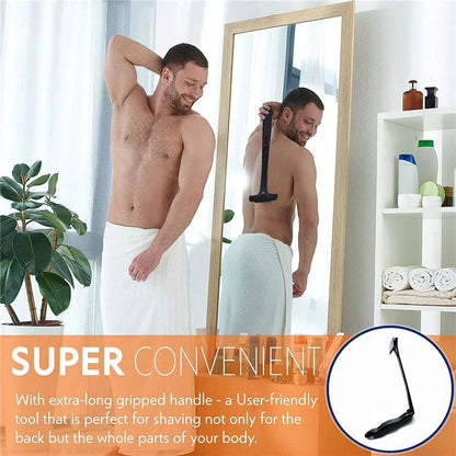 Safety Long Handle Folding Back & Body Shaver by HitMyNeed