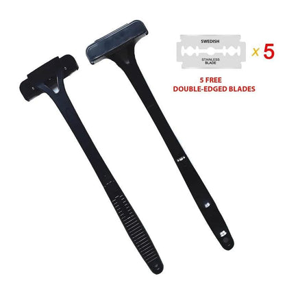 Safety Long Handle Folding Back & Body Shaver by HitMyNeed