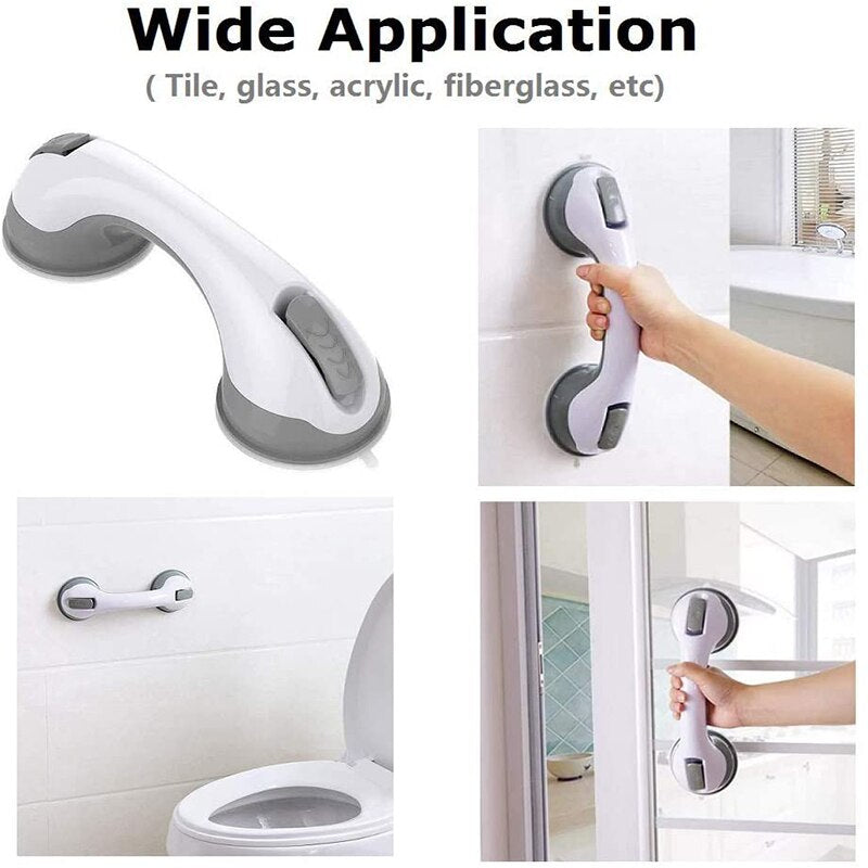 Safety Suction Bathroom Grab Handles (Set of 2) by HitMyNeed